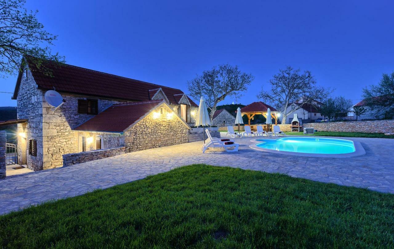 Pensjonat Dalmatia Stone House - Heated Pool Biorine Zewnętrze zdjęcie