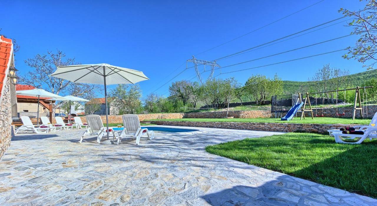 Pensjonat Dalmatia Stone House - Heated Pool Biorine Zewnętrze zdjęcie