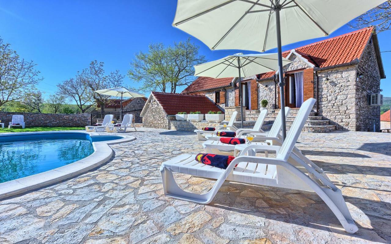 Pensjonat Dalmatia Stone House - Heated Pool Biorine Zewnętrze zdjęcie