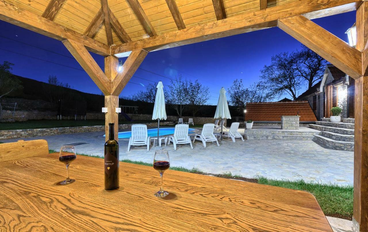 Pensjonat Dalmatia Stone House - Heated Pool Biorine Zewnętrze zdjęcie