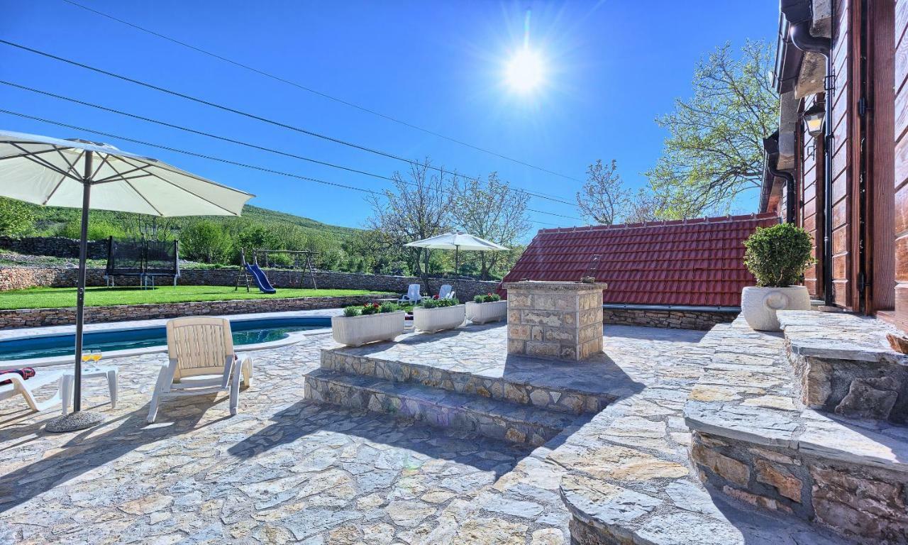 Pensjonat Dalmatia Stone House - Heated Pool Biorine Zewnętrze zdjęcie