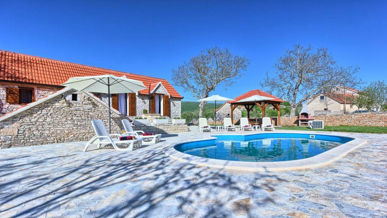 Pensjonat Dalmatia Stone House - Heated Pool Biorine Zewnętrze zdjęcie